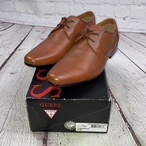 guess brown dress shoes Amazon.com | Guess Men's Sulai Oxford, Medium Brown 120, 7